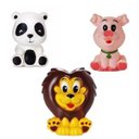 Ver imagem 2 de Kit com 5 Brinquedos de Vinil para Bebê Maralex - Porco, Leão, Panda, Baleia e Hipopótamo