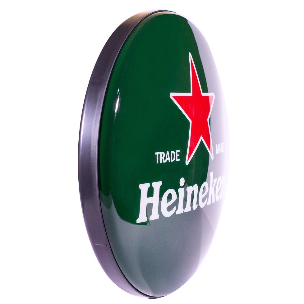 Luminoso de Parede Heineken Estrelão Retrô Vintage para Bar, Garagem, Churrasqueira, Espaço Gourmet - 3