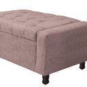 Ver imagem 3 de Calçadeira Baú Queen Everest P02 160cm para Cama Box Linho - Doce Sonho Móveis Rosê