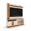 Ver imagem 6 de Estante Home para Tv até 60 Polegadas 160cm Fortaleza Off White Marrom Canela