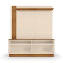 Ver imagem 4 de Estante Home para Tv até 60 Polegadas 160cm Fortaleza Off White Marrom Canela