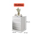 Ver imagem 2 de Mesa de Cabeceira Império Branco - Benetil