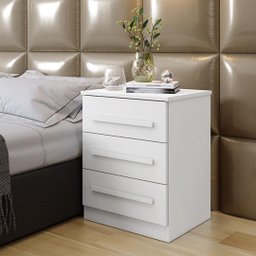 Mesa de Cabeceira Império Branco - Benetil - 4