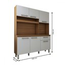 Ver imagem 4 de Cozinha Compacta Larissa 6 Portas 1 Gaveta Freijó/branco - Panorama Móveis