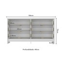 Ver imagem 7 de Cômoda Infantil 136cm com 6 Gavetas Multimóveis Mp4336 Branco