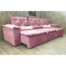 Sofá Retrátil Reclinável 3,20 M Rosa 10 Lucchese - 1