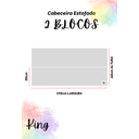 Ver imagem 4 de Cabeceira Estofada King 2 Blocos Não É Segredo Linho Cru 195x60