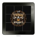 Ver imagem 4 de Mesa lateral retrô quadrada de madeira maciça para sala Empório Tambo - Stronger Whiskey - Preto