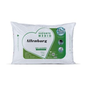 Travesseiro Altenburg Suporte Médio Percal 180 Fios Branco
