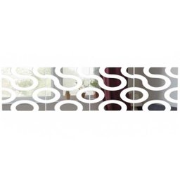 Espelho Decorativo Conjunto Sala Jantar Quarto Onda 2x0,50M - 2