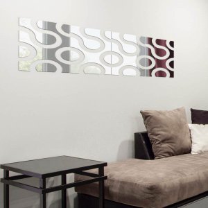 Espelho Decorativo Conjunto Sala Jantar Quarto Onda 2x0,50M
