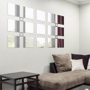 Espelho Decorativo Acrílico 1,90x1,10M Grande Sala Quarto