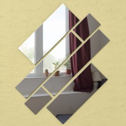 Espelho Decorativo Retângulos Acrílico Espelhado 6 Peças - 5