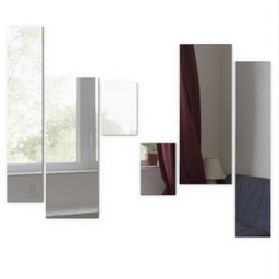 Espelho Decorativo Retângulos Acrílico Espelhado 6 Peças - 1