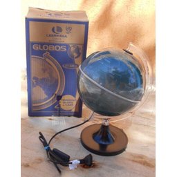 Globo Terrestre Planisfério Celeste Iluminado Abajur 21cm - 2