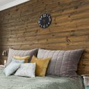 Ver imagem 3 de Relógio De Parede Black Piano Aço Escovado Sala Cozinha