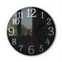 Ver imagem 1 de Relógio De Parede Black Piano Aço Escovado Sala Cozinha