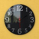 Ver imagem 5 de Relógio De Parede Black Piano Aço Escovado Sala Cozinha