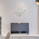 Ver imagem 3 de Relógio Parede Espelho Moderno 35cm de Diâmetro