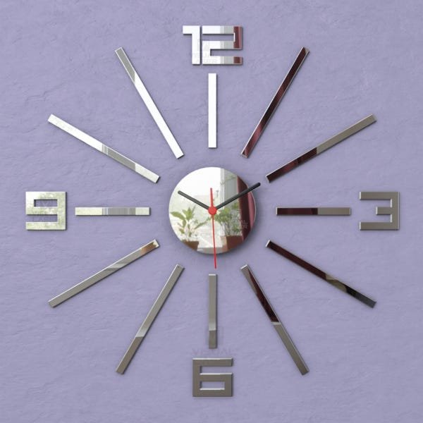 Relógio Parede Espelho Moderno 35cm de Diâmetro - 5
