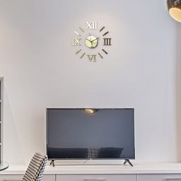 Relógio De Parede Romado Dourado 55cm Monte Você Mesmo - 2