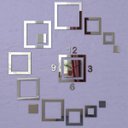 Ver imagem 5 de Relógio Parede Espelho Acrílico Quadrados Sala Quarto