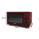 Ver imagem 3 de Forno Elétrico Mueller Fratello Vetro 44 Litros Vermelho - 110v