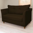 Ver imagem 2 de Sofá Isis 2 Lugares Suede Marrom - Belliv Decor