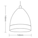 Ver imagem 3 de Pendente Cúpula em Aço 3013 Taschibra