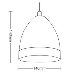 Pendente Cúpula em Aço 3013 Taschibra - 3 Pendente Cúpula em Aço 3013 Taschibra - 3