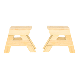 Banco Vira Mesa 1,50m + Brinde Par de Banquetas 8 Lugares - 6