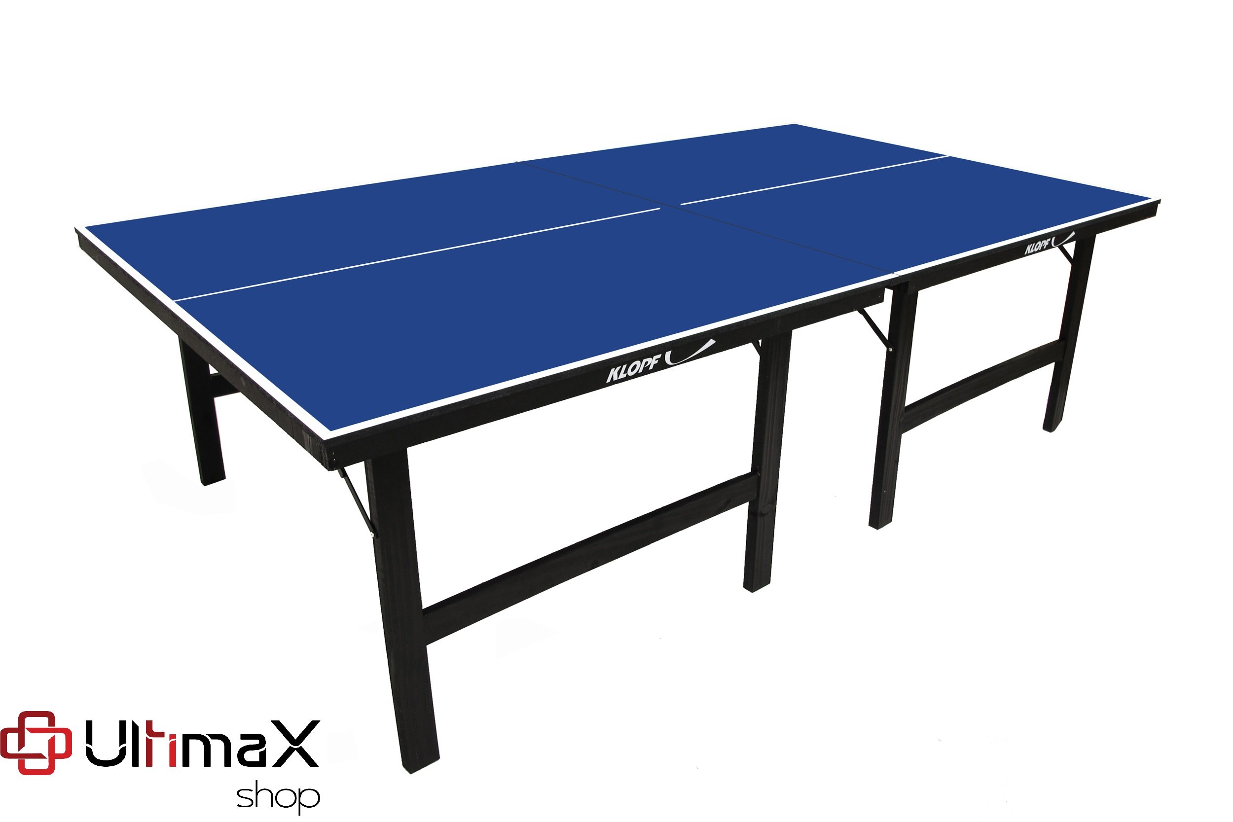 Mesa de Tenis de Mesa Ping Pong Klopf 1002 Mdp 18mm Azul Oficial - 5