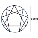 Ver imagem 2 de Eneagrama em Ferro 25cm Símbolo de Autoconhecimento Harmonia