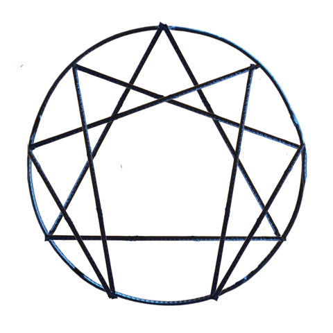 Eneagrama em Ferro 25cm Símbolo de Autoconhecimento Harmonia