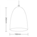 Ver imagem 3 de Pendente Cúpula em Aço Estrelar TD 3008 Taschibra