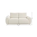 Ver imagem 3 de Sofá Living 3 Lugares Chenille Marrom Tec.2304 Murale 200cm Yescasa