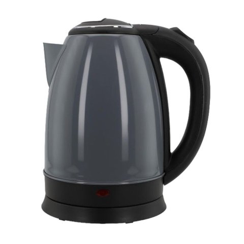 Chaleira Elétrica 1,8l em Inox Cinza 220v 1500w Rápida Fervura