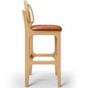 Ver imagem 7 de Kit 05 Banquetas Altas Para Cozinha Bancada Sala Tela Betta Fixa L02 Couríssimo Camel - Lyam Decor