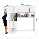 Ver imagem 7 de Guarda Roupa Modulado Paris 5 Portas com Espelho e 2 Gavetas