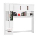 Ver imagem 2 de Guarda Roupa Modulado Paris 5 Portas com Espelho e 2 Gavetas
