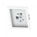 Ver imagem 2 de Kit 4 Pçs Embutido Recuado Quadrado Ar70 Branco Spot Embutir Save Energy Se-330.1048 Gu10 Branco