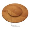 Bandeja Giratória Laminada Para Sobrepor Mesa De Jantar Mel 70cm - 6