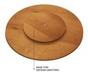 Ver imagem 6 de Bandeja Giratória Laminada Para Sobrepor Mesa De Jantar Mel 70cm
