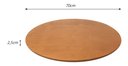 Ver imagem 7 de Bandeja Giratória Laminada Para Sobrepor Mesa De Jantar Mel 70cm