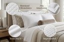 Ver imagem 4 de Kit 4 Capas Protetoras Impermeáveis para Travesseiro 50 x 70 cm:Branco