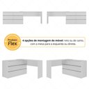 Ver imagem 6 de Mesa de Manicure Profissional de Canto em L com 6 Gavetas Organize Multimóveis MP6068 Branco
