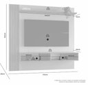 Ver imagem 3 de Painel para TV Loki 65" 170cm MDF-MDP com LED Off White Off!