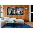 Ver imagem 2 de kit com 2 Quadros Decorativos Cidades com Moldura e Vidro para Sala Quarto Escritório e Clínica 90x9