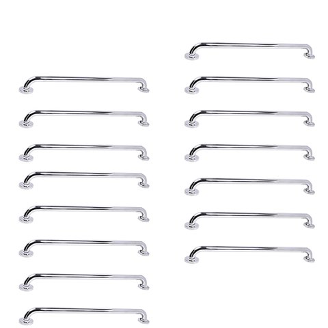 Barra de Apoio Inox 70cm Kit 15 Unidades Acessibilidade Idoso Cadeirante Banheiro Box Segurança Corr