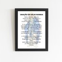 Ver imagem 2 de Quadro Oração Salve Rainha 33x24cm:Madeira branca